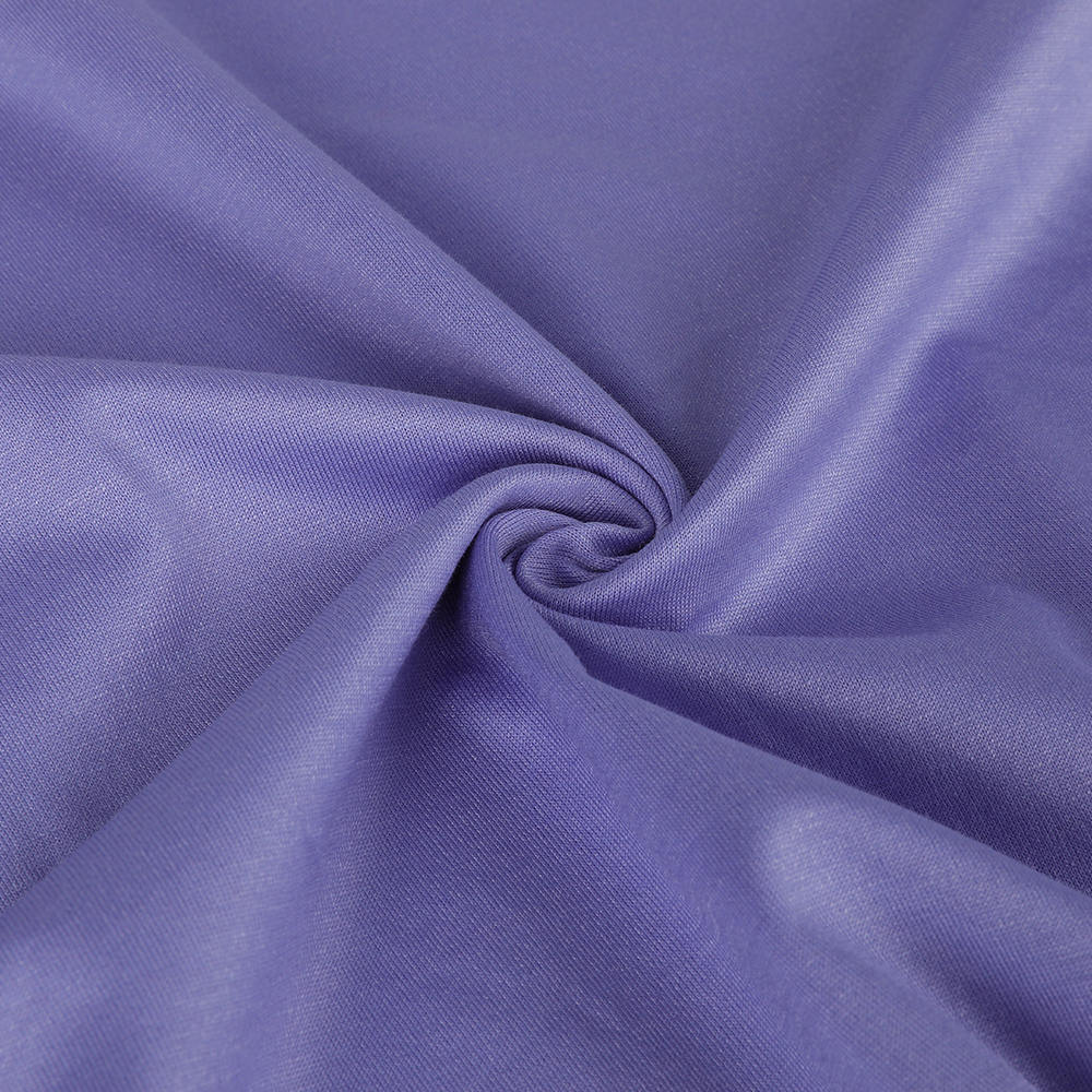 Eco-friendly Luxury Jersey Breathable 10/90 Mulberry Silk Cotton Fabric