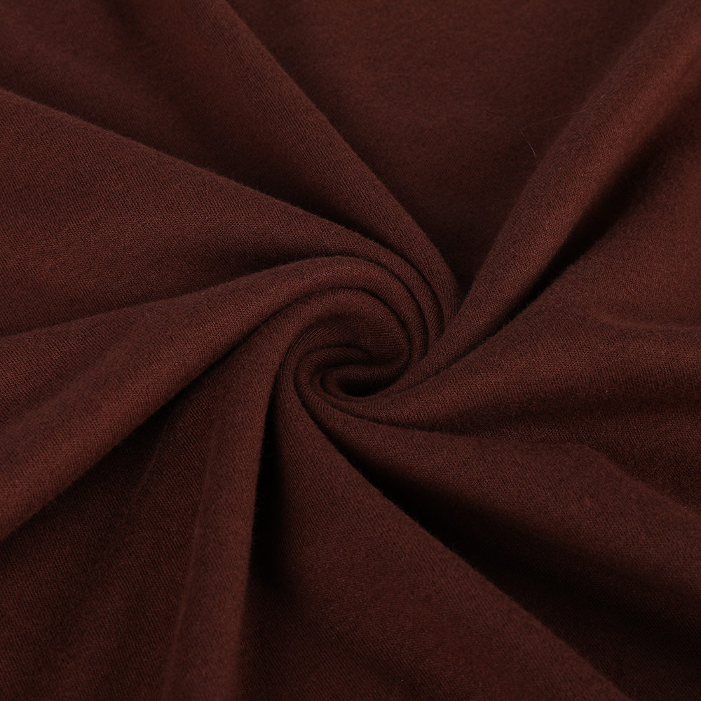 Warm Skin-friendly Soft Interlock Wool Model Fluffing Finish Fabric